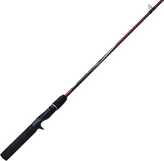 Zebco ZCAST 5'6" 2PC ML CAST ROD, Multi (ZCASTC562MLA,,PB3),Black/Red