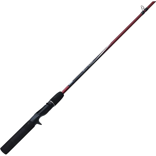 Zebco ZCAST 5'6" 2PC ML CAST ROD, Multi (ZCASTC562MLA,,PB3),Black/Red