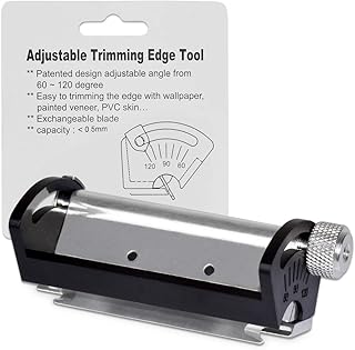 FIRSTINFO H5403 Manual Adjustable Angle 60 to 120 Degrees Edge Trimming knife/Edge Banding Trimmer for Wallpaper Painted Veneer PVC Skin