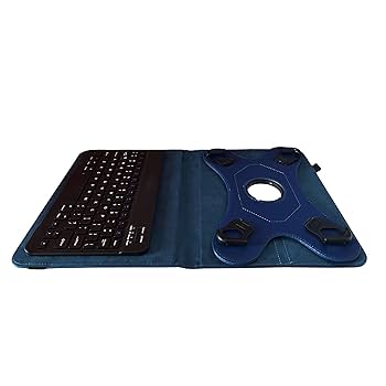 Amazon.co.jp: Navitechブルー回転Bluetoothキーボードケース