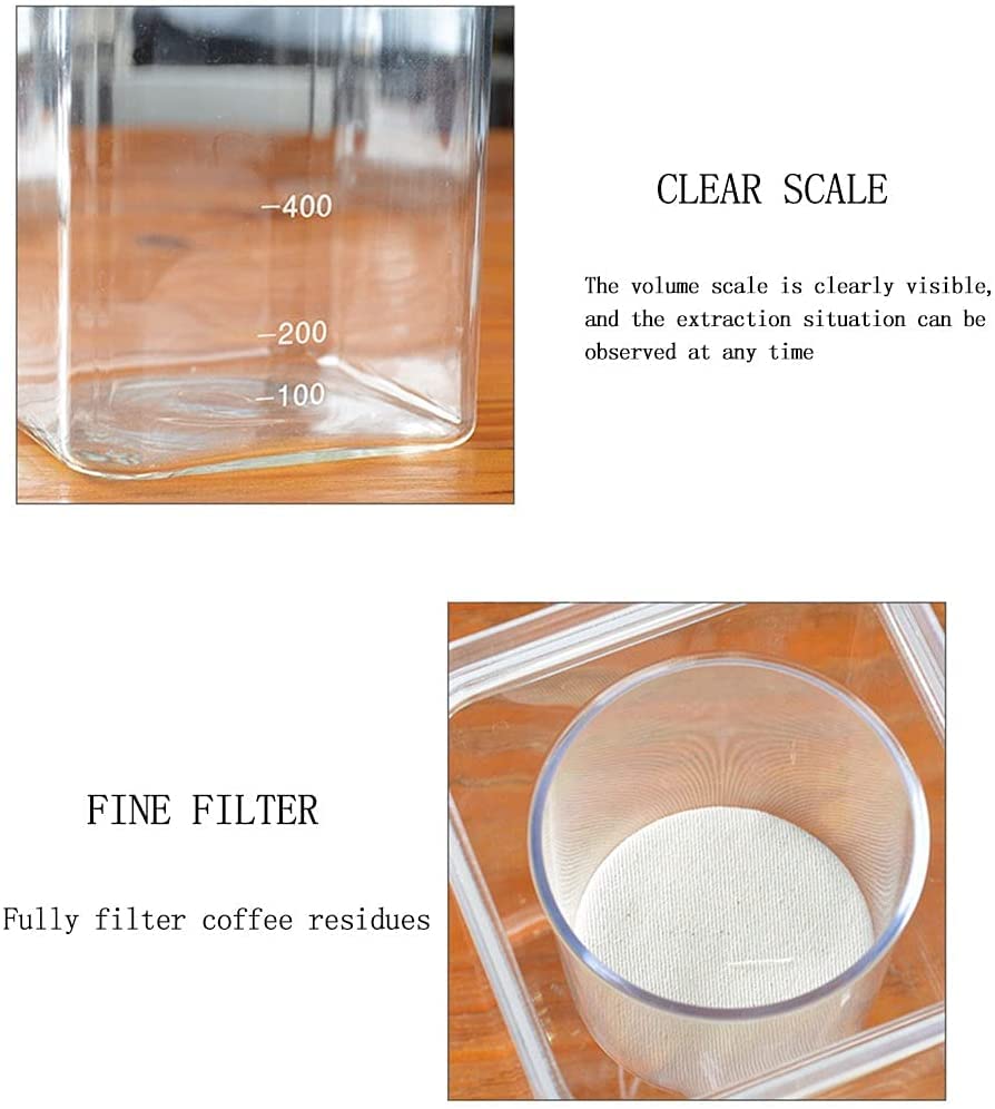 Cafetera de Goteo Fría Portátil con Control Ajustable 500 mL miniatura 6
