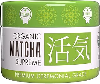 Organic Matcha Supreme- Authentic Japanese Origin- Ceremonial Grade- High in Tea Catechins & Theanine