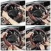 SEG Direct Boho Steering Wheel Cover with Baja Blanket Cloth, Ethnic Style Auto Wheel Cover Made of Coarse Flax, Fits 14 1/2-15 1/4 inches Car Wheel