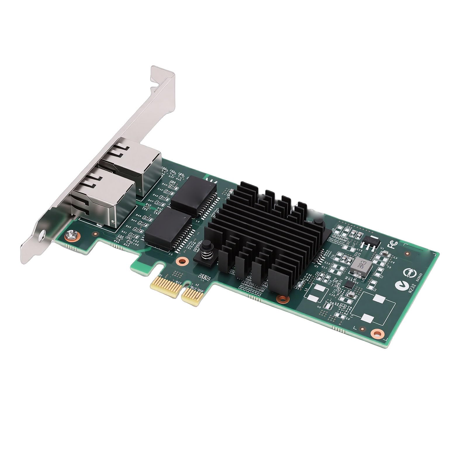 Tarjeta de Red de 1 GB con Dos Puertos RJ45 para Mayor Conectividad y Estabilidad en Juegos y Streaming, PCI Express 2.0
