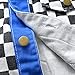 Toddler Baby Checkerboard Plaid Denim Jacket Lapel Button Down Coat Ripped Hole Long Sleeve Shirt (Blue,130/5-6 Y,Unisex,Big Kid,US,Age,5 Years,6 Years)
