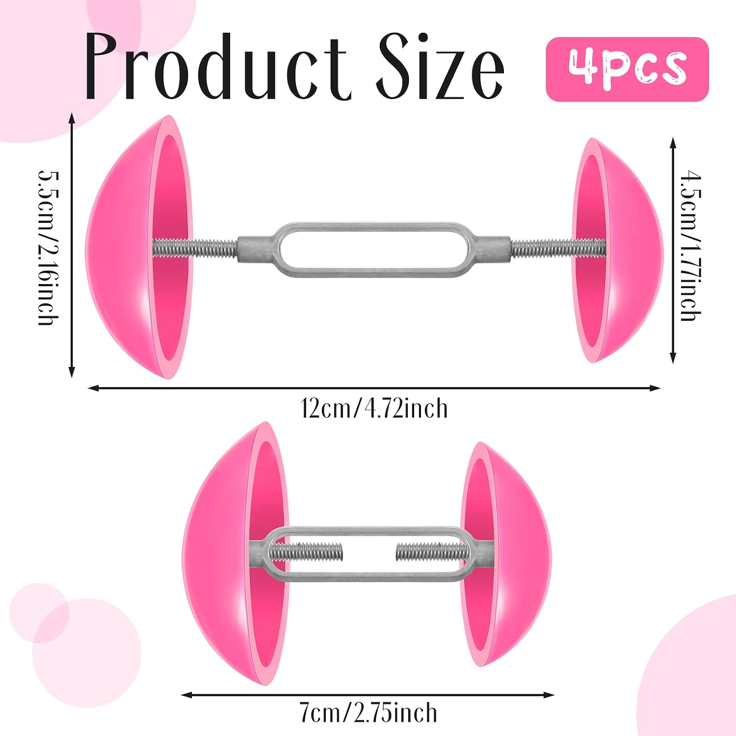 Meanplan 2 Pairs Mini Shoe Stretchers Women Wide Feet Expander Widener Non Slip Shoe Trees for Women Men Shoes High Heel Adjustable(Pink)