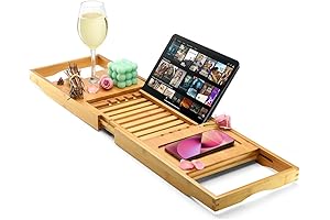 Space-Enhancing Luxury Spa Caddy - Foldable Bathtub Tray Extender