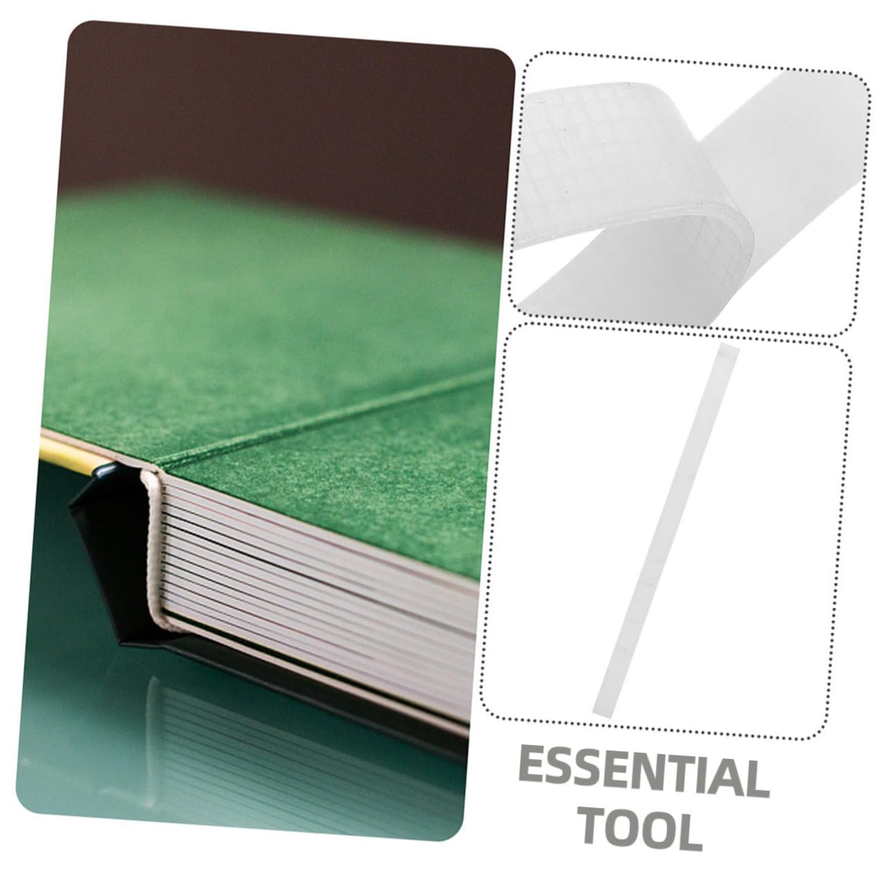 Uonlytech 10pcs Book Binding Glue Strips Multi-Function Adhesive for Scrapbooking Document Binding and Crafts Strong Adhesion for Photos Textbooks and Contracts Wide Hot Melt Glue Tapes