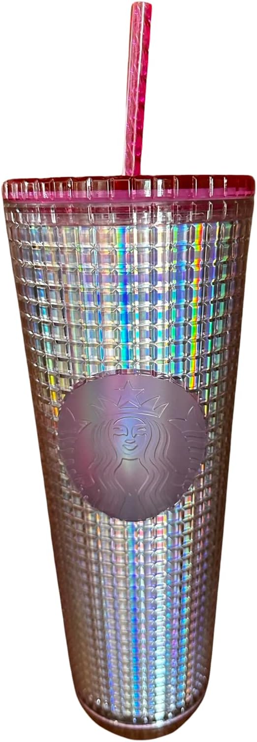 2023 Pink Diachronic Bubblegum Venti 24 oz Tumbler with Straw