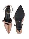DROP BOLD BROWN POINTED TOE ANKLE STRAP HEELS FOR WOMEN gallery image