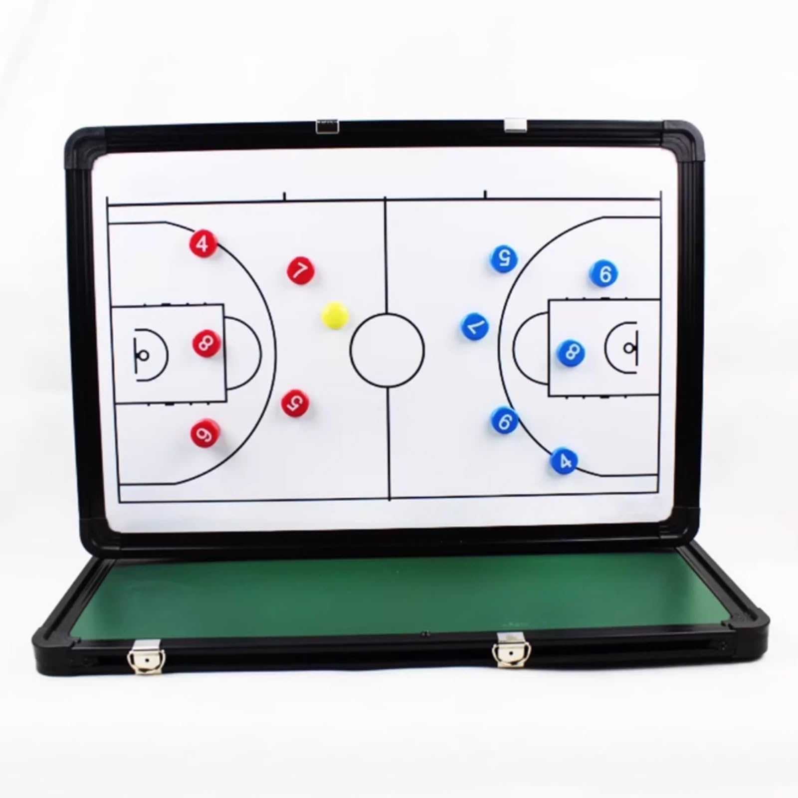 Taktikboard Basketball Coaches Board mit Magnete, Taktiktafel Basketball Zubehör, zum Aufhängen Geeignet, Wasserdicht und Langlebig, für Wettkämpfe und Training