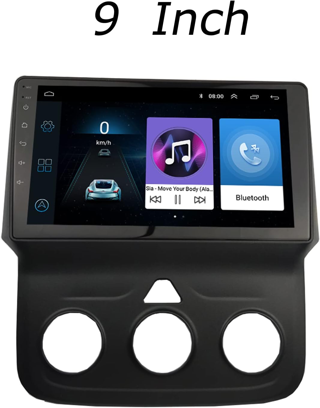 Double Din Radio Stereo Bezel for 2013-2019 Dodge RAM 5500 Dash Installation Mount Trim Kit Fits 9" and Double Din