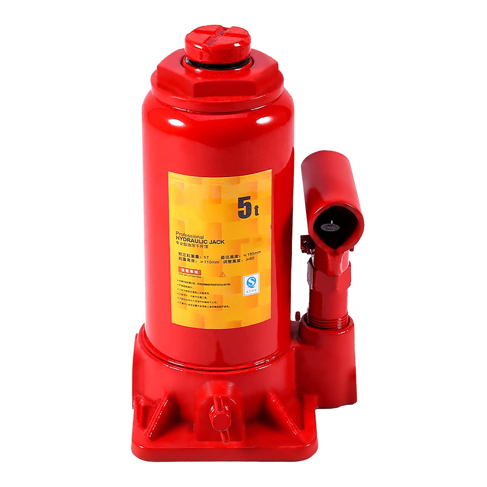 Hydraulischer Wagenheber 5 Tonnen, Rangierwagenheber, Vertikaler Flaschenheber, Stempelwagenheber für Auto Motorrad