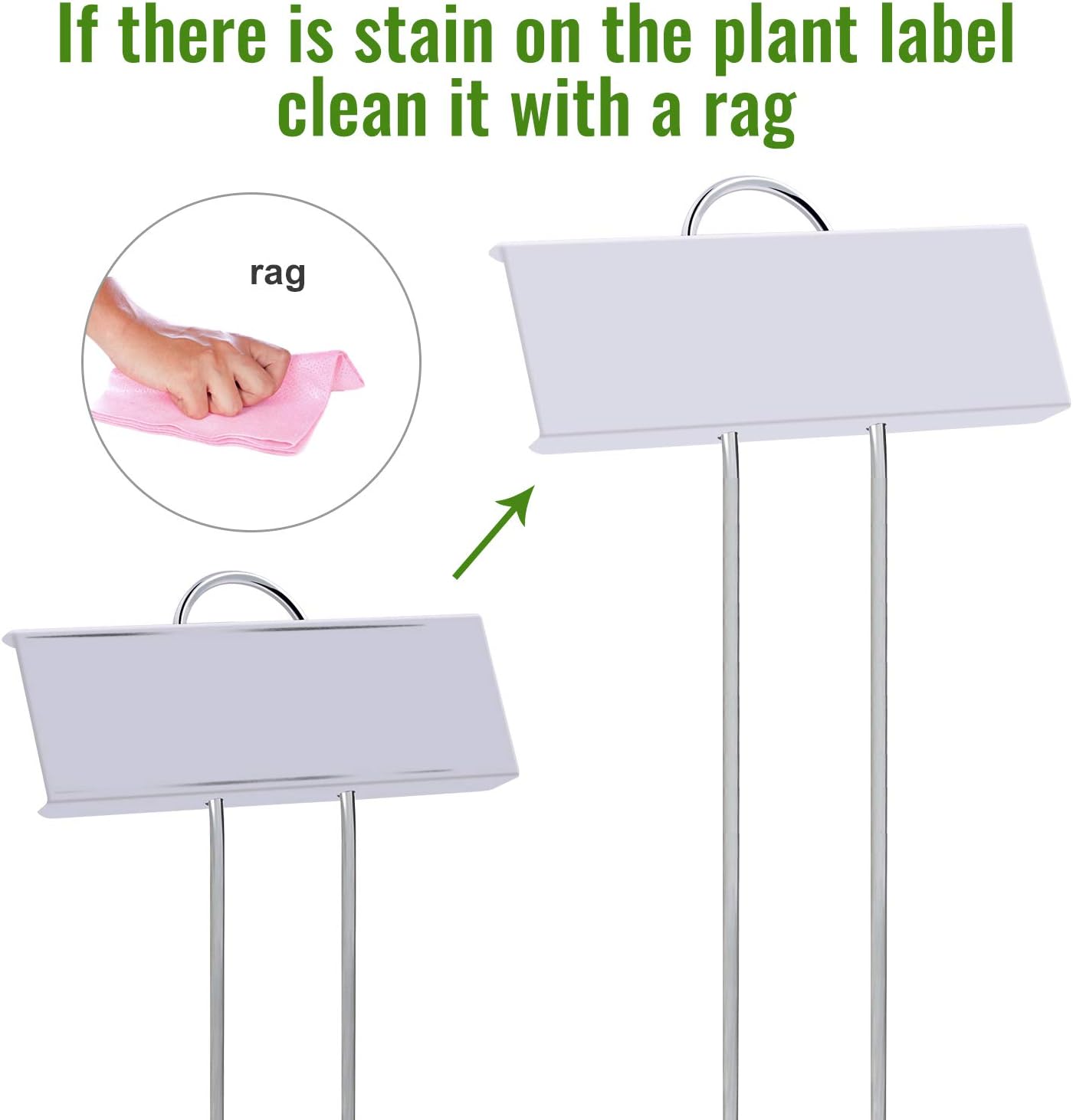 Black Friday 🔥 STARTOSTAR 30-Pack Metal Plant Labels, 10.6 Garden Markers Reusable Nursery Tags for Vegetables Herb Flower Greenhouse