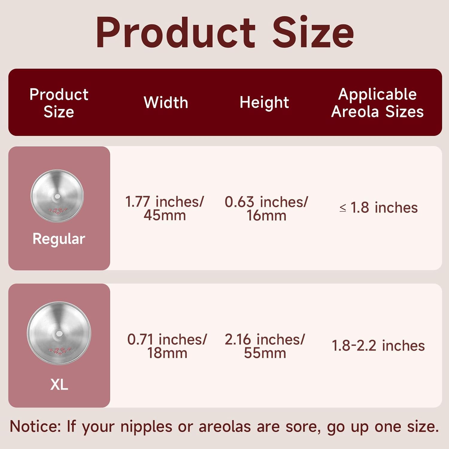 999 Silver Nursing Cups, The Original Perforated Breathable Design, Silver Nipple Covers for Breastfeeding, Nipple Shields for Breastfeeding Newborn, Metal Nipple Guards for Sore Nipple (Regular)