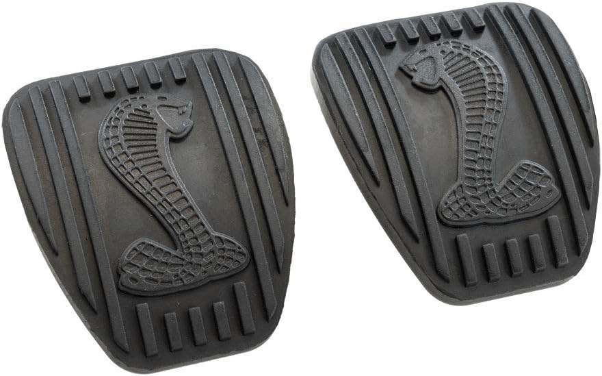 Blue Oval Industries 1994-2009 Mustang Clutch & Brake Pedal Pads with Cobra Logo