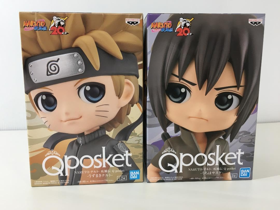 Amazon.co.jp: ナルト Qposket うちはサスケ うずまきナルト 2個セット 