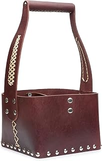 Matero Bag for Yerba Mate Gourd and Thermos, Leather, Handle and Shoulder Strap, Essential for Travel and Home Use