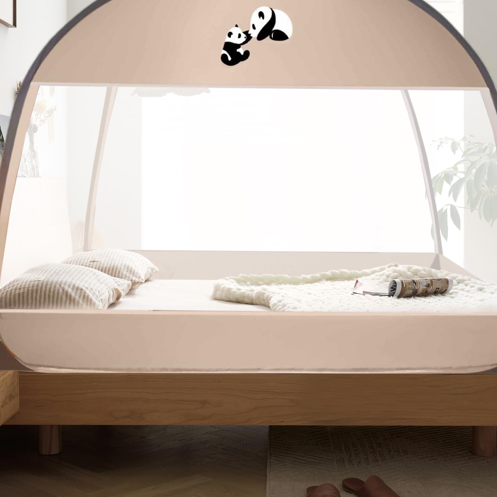 Filet Anti-Moucherons Protection Anti-Moucherons, Maille, Double Porte, | Tente Camping Anti-Insectes Portable Adultes Chambre Camping Extérieur Jardin Terrasse Pique-nique