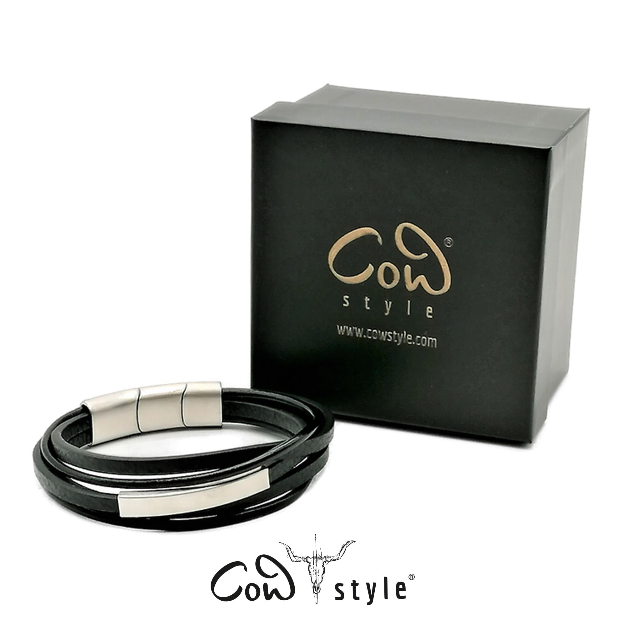 Lederarmband mit Gravur Herren Damen | Personalisiertes Armband mit Namen Datum | Männerarmband Frauenarmband | Geschenk Freund Papa Mama zu Weihnachten | Aus Echtleder | Modeschmuck
