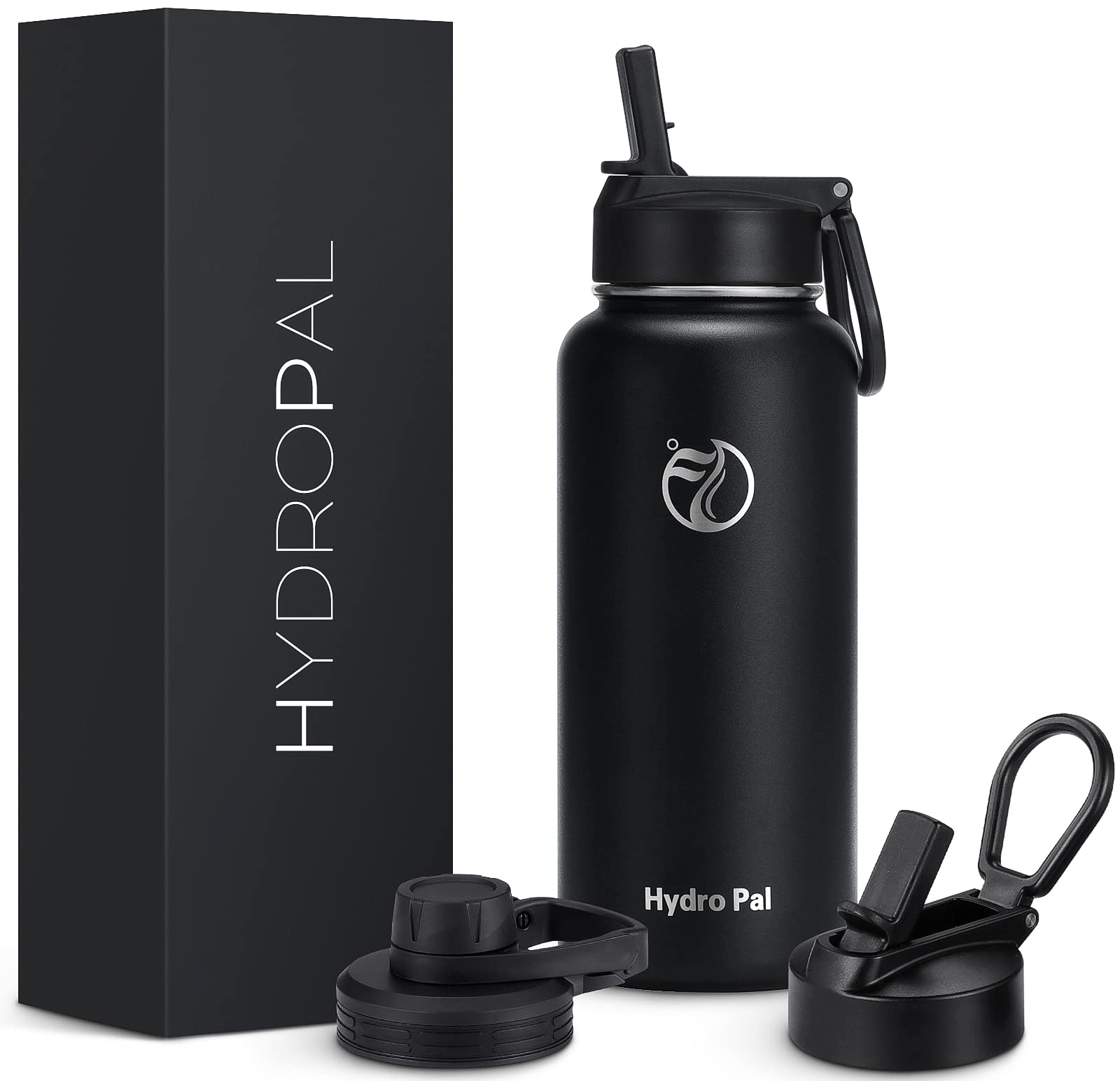 HydroPal Vacuum Insulated Stainless Steel Water Bottle, 1.9L/1.2L/1L/750ml/500ml- 2 Lids (Straw Lid and Spout Lid), 2 Straws Water Bottle for 12 Hours Hot & 24 Hours Cold, Great for Work, Travel — view 30