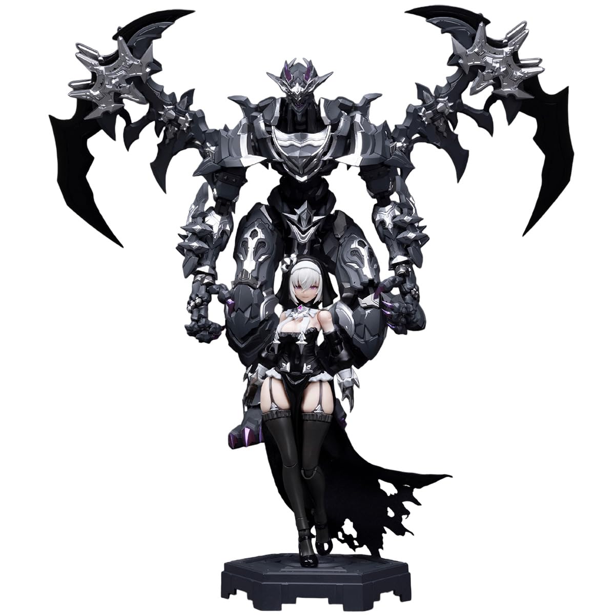 HIPLAY Souling Toys Grzech Ciemnego Księżyca Black Moon Lilithia & Sin Statue Gord Zestaw Modelarski do Składania Skala 1/12