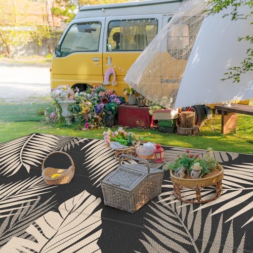 image for GENIMO Outdoor Rug 10' x 14' Waterproof for Patios Clearance, Reversib