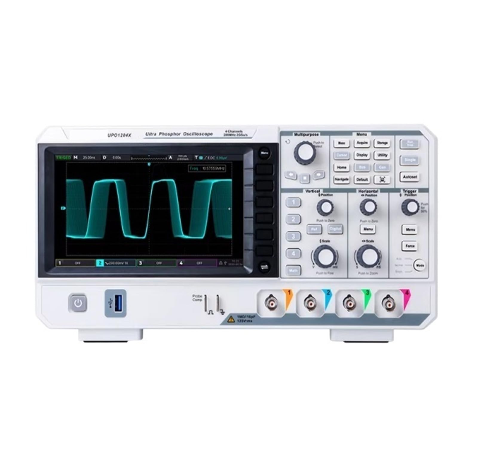 Osciloscopio digital UPO1104X Cuatro canales 100MHz Ancho de banda 2GS/s