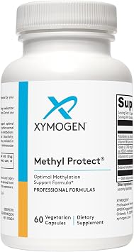 XYMOGEN Methyl Protect - 3,400 mcg 5-MTHF 5-Methyltetrahydrofolate - Cardiovascular & Neurological Support - Activated Vitamin B Supplement - Vegetarian & Gluten-Free - 60 Capsules