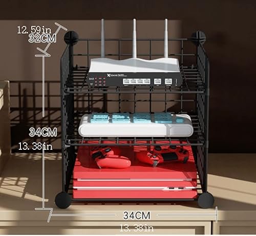 Miniatura 2 de Soporte flotante para estante enrutador, estante inalámbrico para módem WiFi, estante de almacenamiento para almacenamiento doméstico para objetos