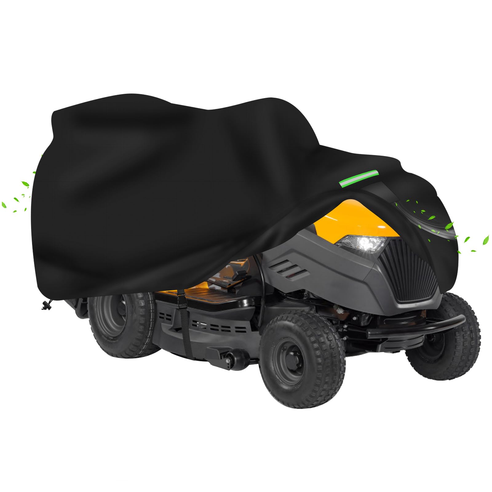 Funda para cortacésped, funda protectora para cortacésped, funda de tela Oxford 600D para tractores de jardín, impermeable y resistente a los rayos UV, resistente a la intemperie (203*127*137CM)