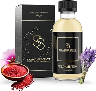 Luxury Hotel Diffuser Oil for Hotels and Homes - Aromatherapy Oils for use with an Essential Oil Diffuser at Home - Fragrance-Scent Diffuser Oil Blend (Wild Ambition) 4.05fl oz (120ml)
