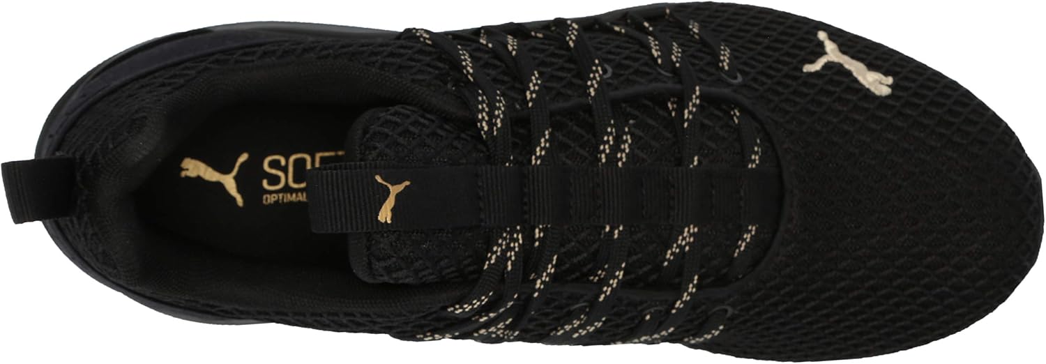 PUMA Men's Axelion Sneaker, Black Team 