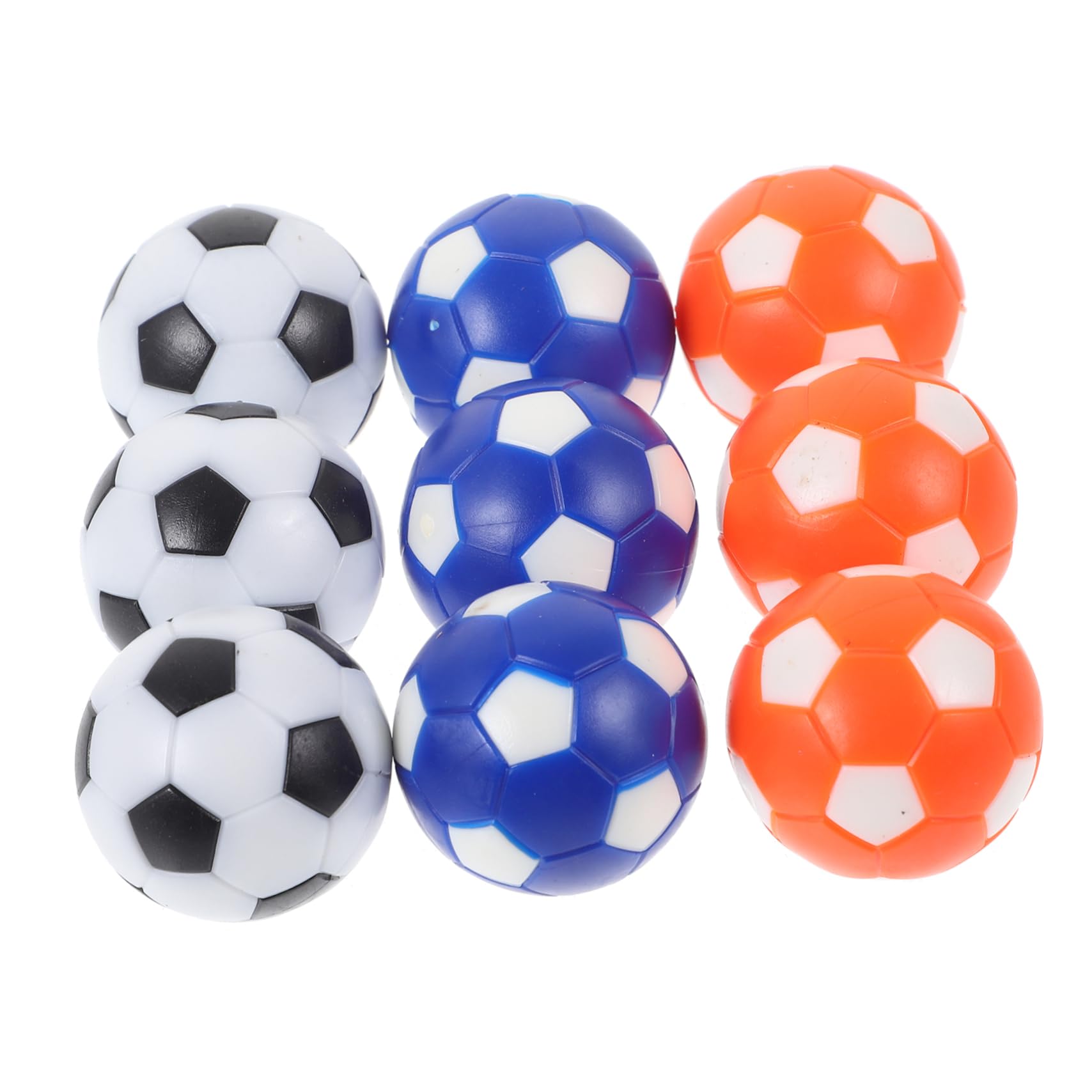 HANABASS 9Pcs Table Football Replacement Balls Colorful Foosball Game Balls for Desktop Soccer Smooth Rolling Compatible with Standard Football Tables