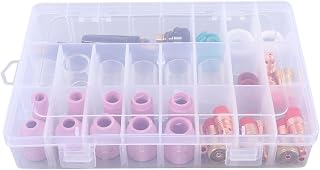 Jiawu Welding Consumables 55 Pcs Set Premium Torch Accessories for WP17 18 26 Welding Kit with Storage Box