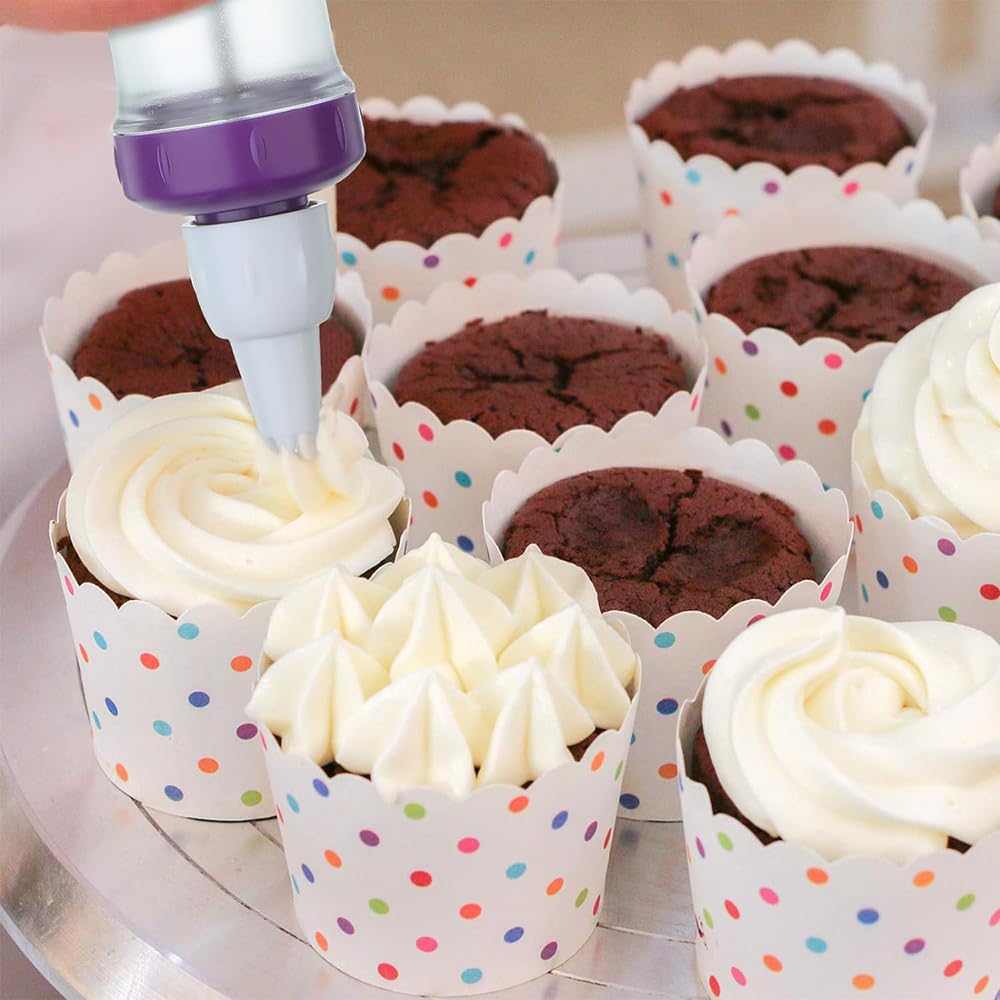 Siringa per decorare torte da dessert, punte per glassa in acciaio inox, strumenti per decorare torte
