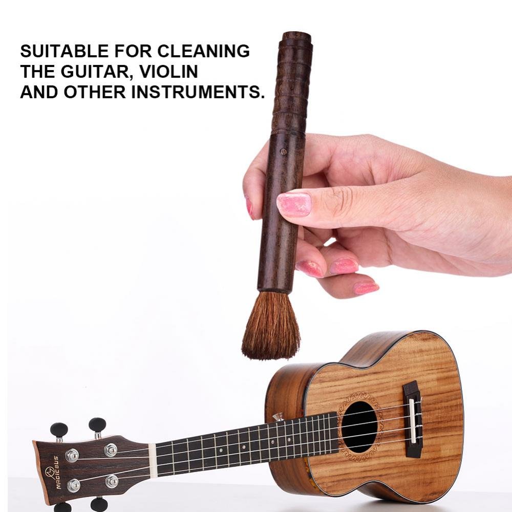 Guitar Cleaner Brush, High End Wool Brush Musical Instrument Cleaning Tool Violin Rosin Cleaner (Ebony) - Image 5