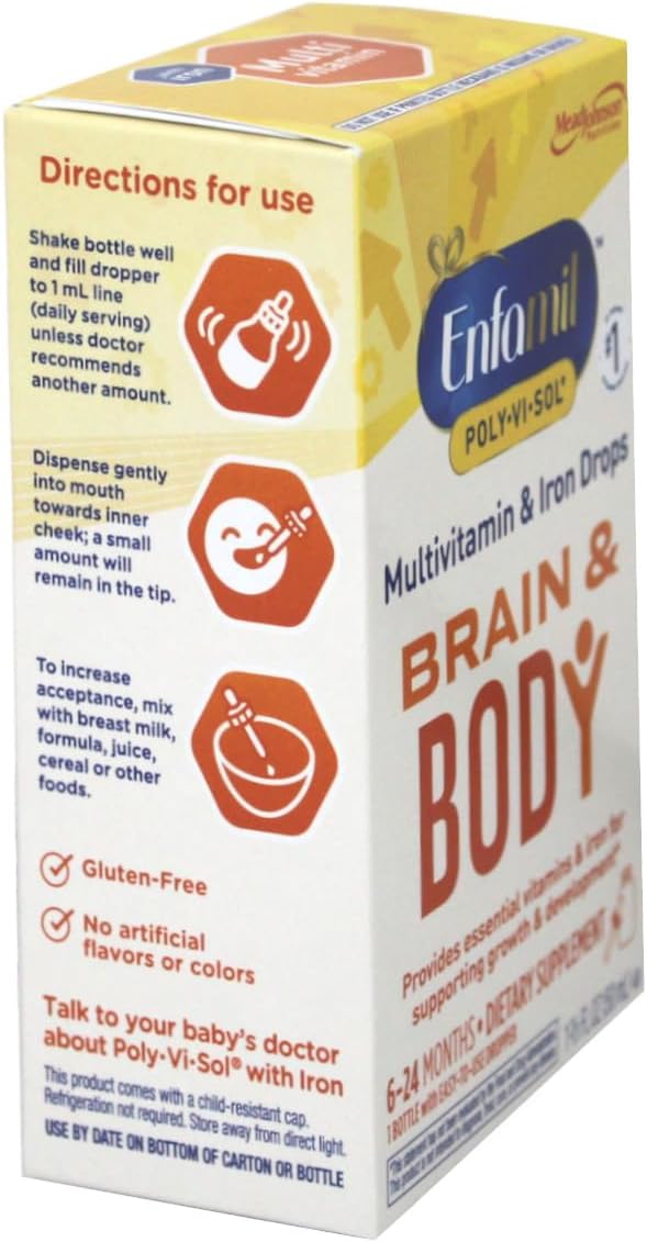 Enfamil Poly-Vi-Sol Multivitamin Supplement Drops with Iron 50 mL