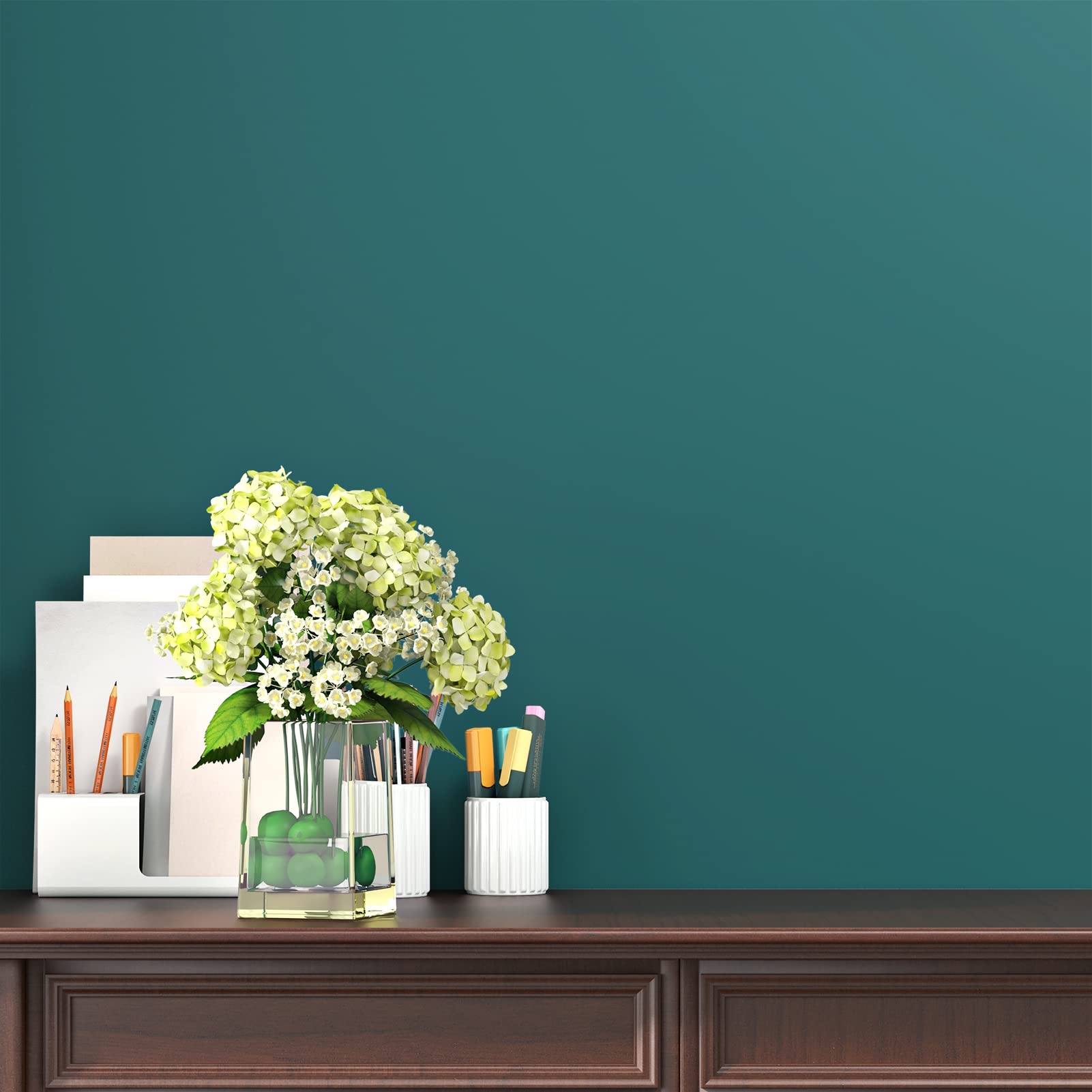 Tapete Blau Grün Möbelfolie Selbstklebend Küchenfolie Schränke Klebefolie Blau für Möbel Tapete Kinderzimmer Flur Arbeitsplatte Folie Wand Tapeten Schrankfolien Selbstklebend 60cm x 800cm