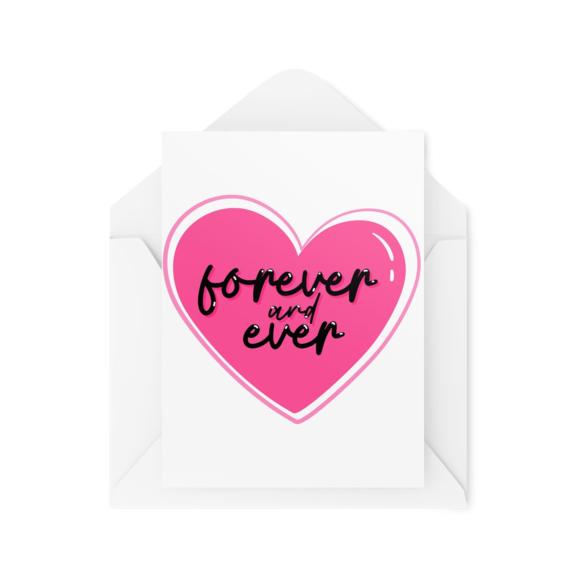 Wedding Cards for Husband Wife - Forever and Ever - Anniversary Cards - Congratulations Cards - Unique Cards - CBH1810