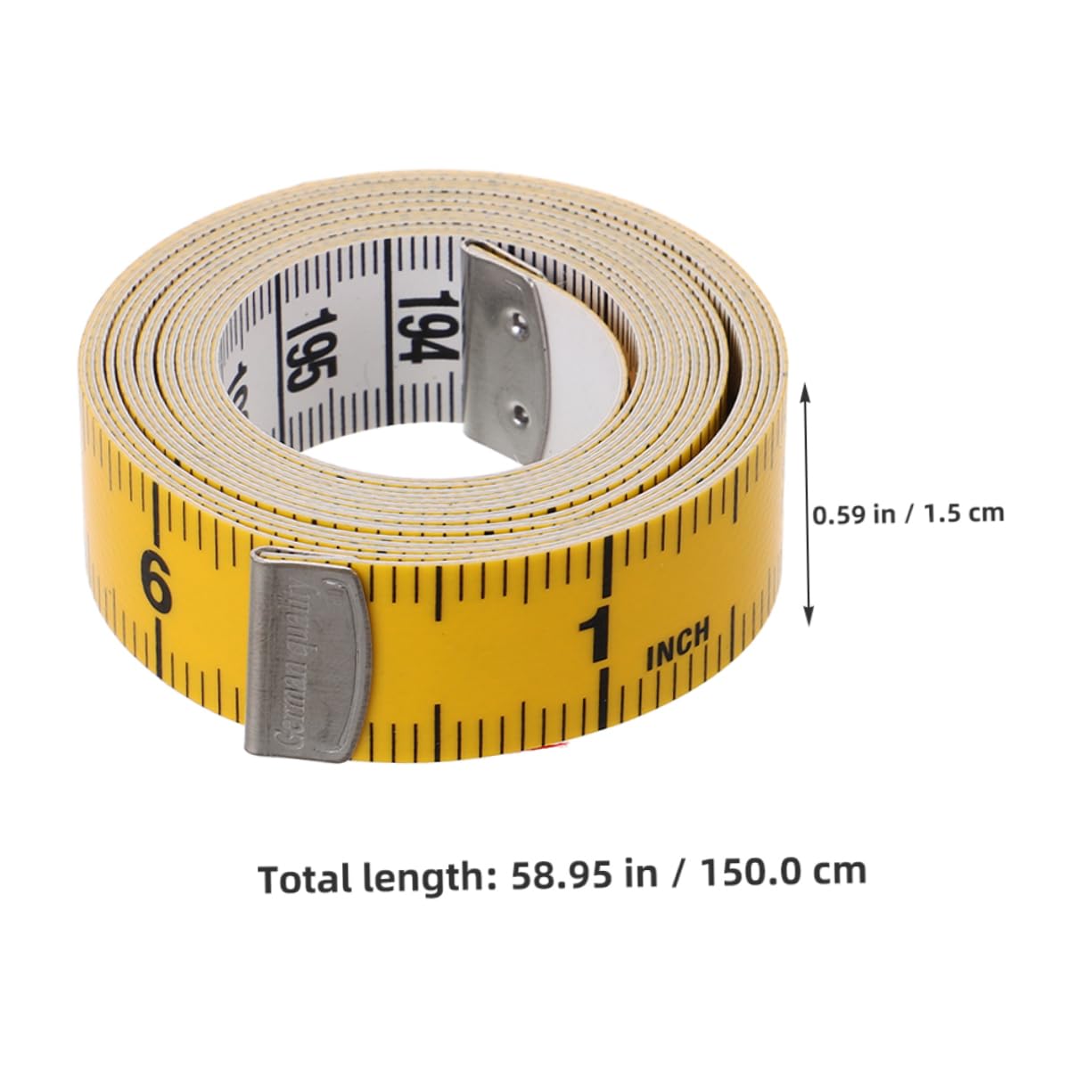 Uonlytech Soft Fabric Measuring Tape for Sewing Dual Scale Waist Height Measurement Tool Portable Accurate Durable Tape Measure for Seamstresses and Personal Use