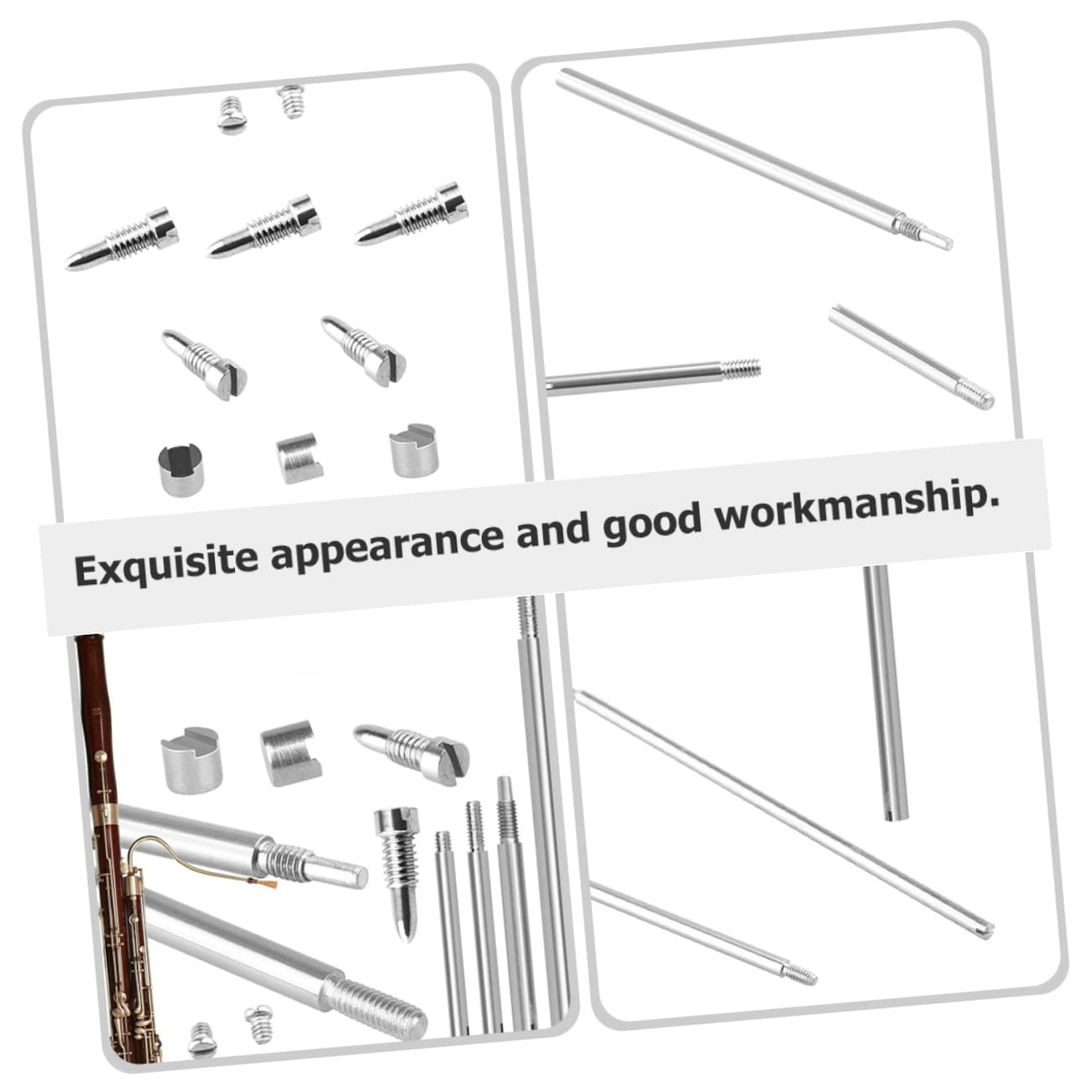 Totority Metal Bassoon Accessories Comprehensive Repair Tool Kit Wind Instrument Screw Set