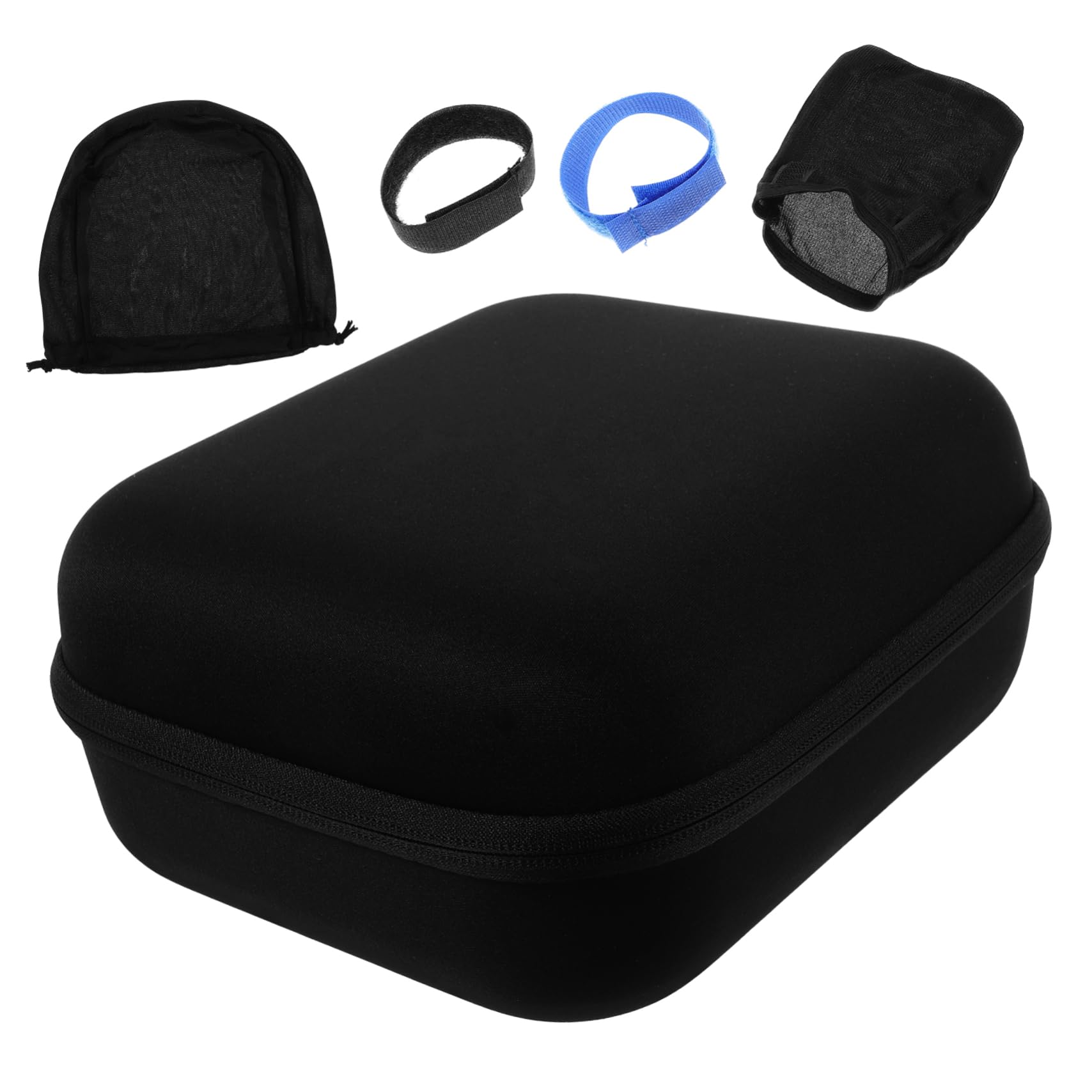 Angoily Eva Headphone Storage Bag Custodia Zipper Per Cuffie Protezione Compatta Per Accessori Digitali Per Viaggi e Attività All Aperto Nero