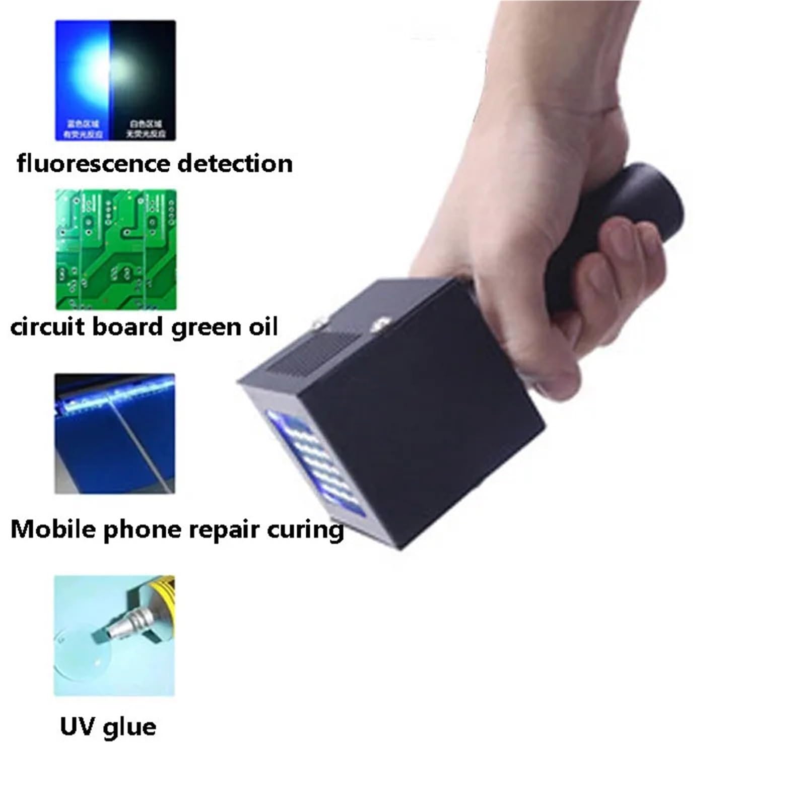 250W UV Colloidal Curing Lamp 395nm 365nm 405nm Resin Shadowless Glue Glue Mobile Phone Circuit Board Green Oil Paint Curing(405nm)
