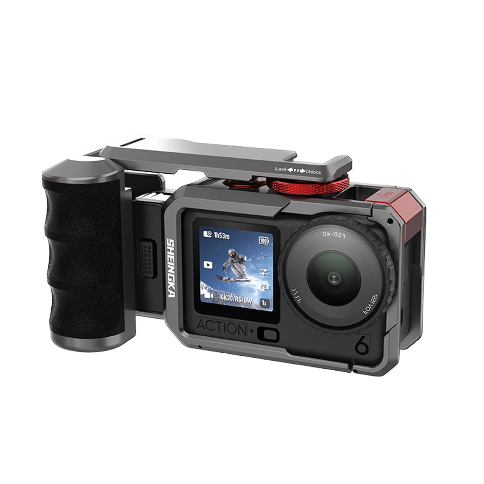 Uchwyt na vlog z nadrukiem 3D Street Grip do DJI Osmo Action 6 Vlog uchwyt do kamery akcesoria do aparatu