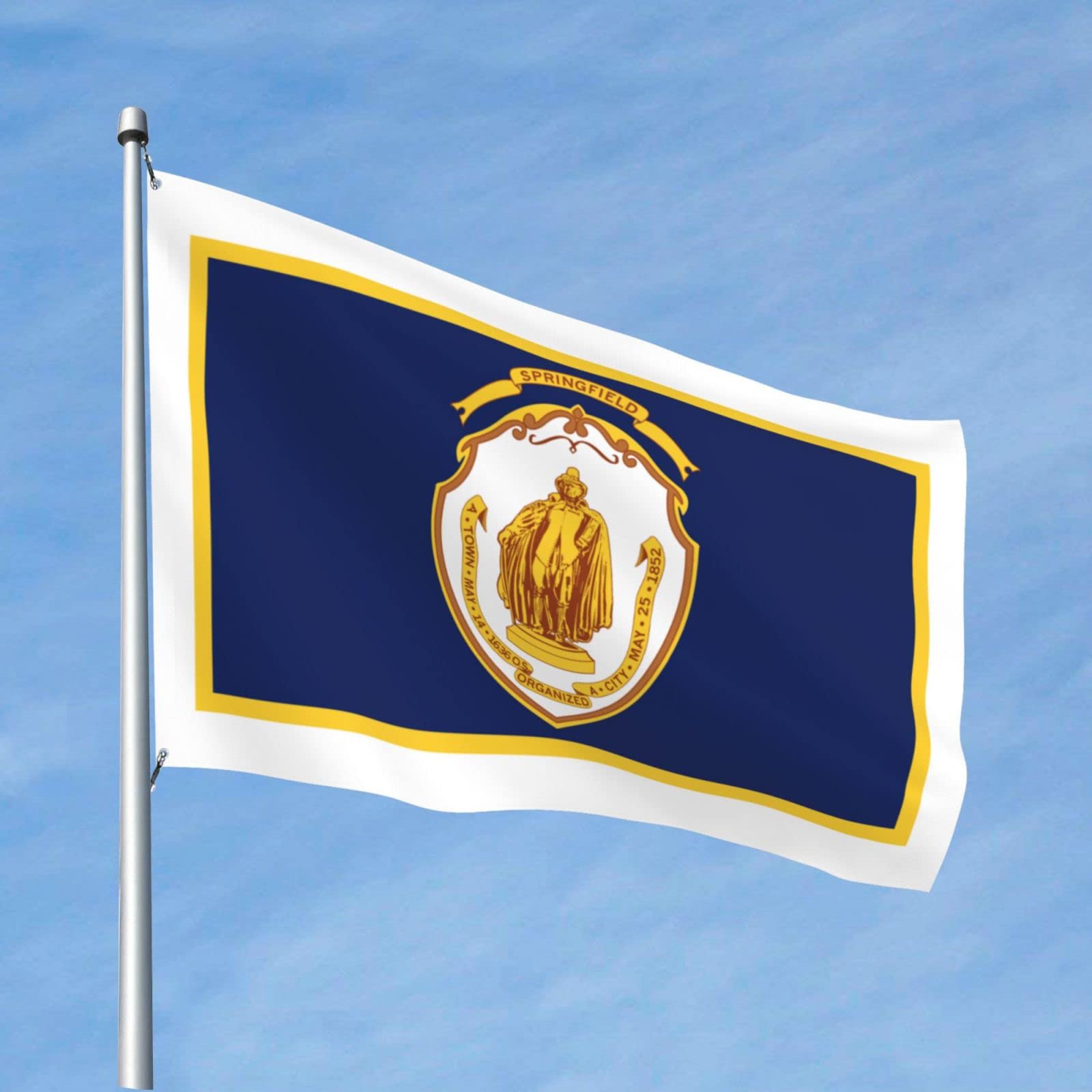 Springfield Ma Flag Springfield Ma City Seal Seal, Flag, And Motto Round Three Selections