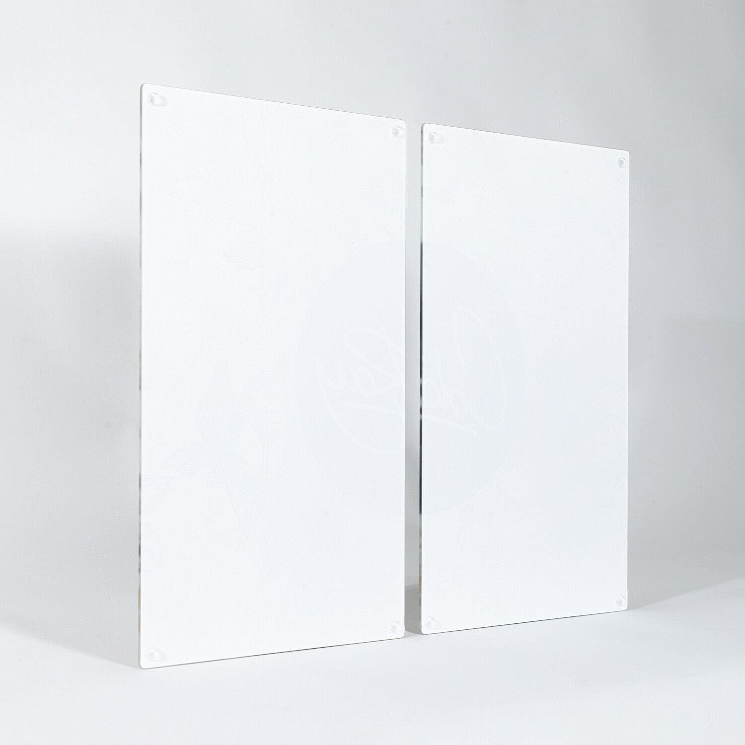 Planche à Découper Verre Trempé Pour Plaque Induction – 2x30x52 Cm – Blanc & Rose Fleurs