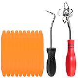 12 Pcs Windshield and Glass Repair Tools Kit, Including 1 Pcs Cotter Pin Puller, 1 Pc Windshield Installing Tool and 10 Pcs Installation Setting Tool for Installing Windshield Gasket
