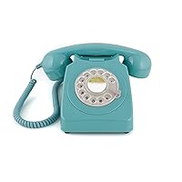 GPO Telefono fisso 746 stile retrò anni '70, telefono classico con pulsante ad anello