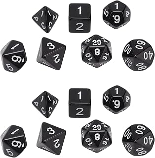 14 PCS Dados Multifacetados, Dados Digitais De Números Brancos Dados Poliédricos Dados De Jogo Dados Educacionais Conjunto Para Jogo De Tabuleiro